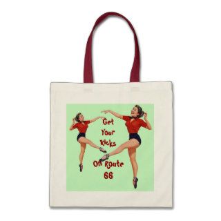 RETRO GET YOUR KICKS ON ROUTE 66 TOTE BAG