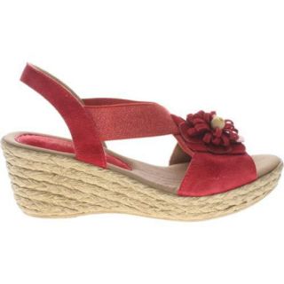 Women's Azura Ruby Mae Red Suede Azura Wedges