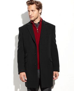 Tommy Hilfiger Coat, Cashmere Blend Overcoat Trim Fit   Coats & Jackets   Men