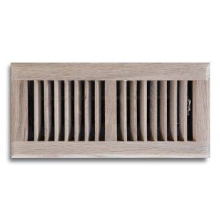 Truaire C168 OUF 04X12(Duct Opening Measurements) Solid Oak Floor Grille 4 Inch by 12 Inch Solid Oak Floor Diffuser, Unfinished   Floor Heating Registers  