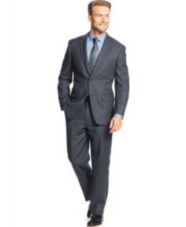 Michael Michael Kors Suit, Blue Plaid Vested   Suits & Suit Separates   Men