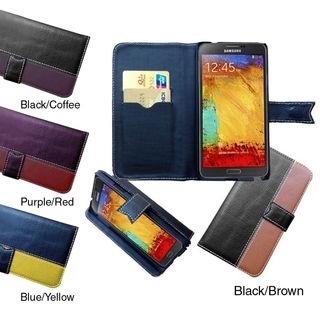 BasAcc Leather Wallet Case with Stand for Samsung Galaxy Note 3/ N9000 BasAcc Cases & Holders