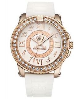 Juicy Couture Watch, Womens Pedigree White Jelly Strap 1900792   Watches   Jewelry & Watches