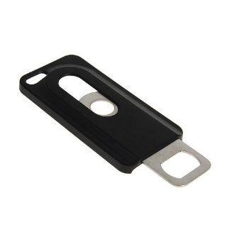 Generic Metal Bottle Opener Hard Rear Back Case Protective Cover iPhone 5 Black Cell Phones & Accessories