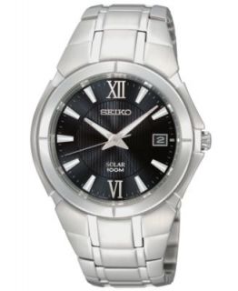 Seiko Watch, Mens Le Grand Sport Kinetic Stainless Steel Bracelet 41mm SKA549   Watches   Jewelry & Watches