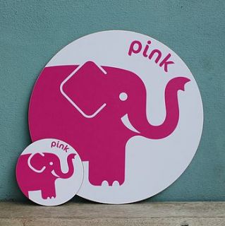 elephant placemat by colourful dove