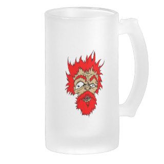 Grumpy Old Man with red Hair and beard Coffee Mugs