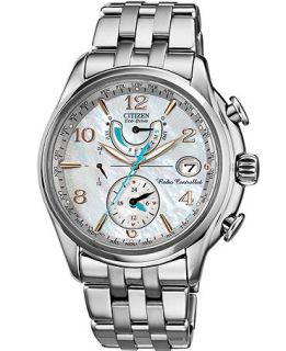 Citizen Womens Eco Drive World Time A T Stainless Steel Bracelet Watch 39mm FC0000 59D   Watches   Jewelry & Watches