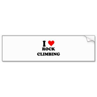 I Love Rock Climbing Bumper Stickers