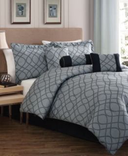 Garrison 7 Piece California King Jacquard Comforter Set   Bed in a Bag   Bed & Bath