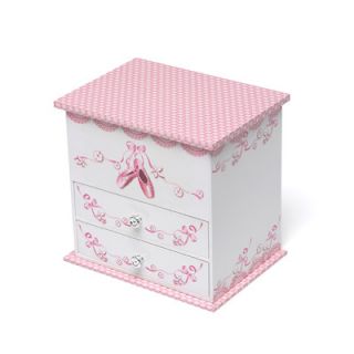 Mele & Co. Angel Girls Wooden Musical Ballerina Jewelry Box with