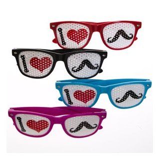 I Heart Mustaches Glasses Toys & Games