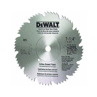 DEWALT DW3327 7 1/4 Inch 60 Tooth Hollow Ground Planer Steel Saw Blade with 5/8 Inch and Diamond Knockout Arbor   Circular Saw Blades  