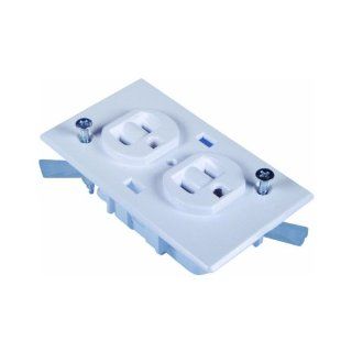 Rv Dplx Receptcl White   Electrical Outlets  