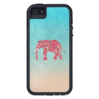 Whimsical Colorful Elephant Tribal Floral Paisley iPhone 5 Cases