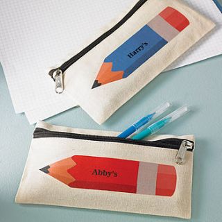 personalised coloured pencil case by 3 blonde bears