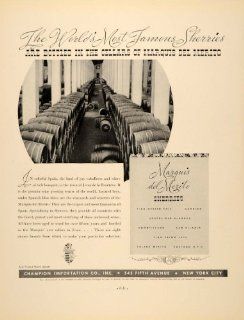 1934 Ad Sherri Marquis del Merito Cellars Wine Winery   Original Print Ad  