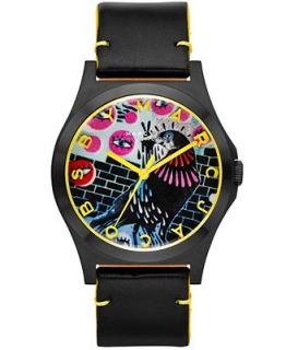 Marc by Marc Jacobs Watch, Unisex Henry Black Leather Strap 40mm MBM8621   Watches   Jewelry & Watches