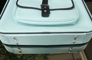 Kroo Fashion Business Waterproof PVC Leather Briefcase Laptop Case Messenge Shoulder Bag (Light Blue) Checkpoint Friendly for HP ProBook 4440s 14" Business Notebook PC C9K60UT Computers & Accessories