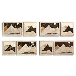 Jay King Marble "Sandia Scape" 2 piece Trivet Set