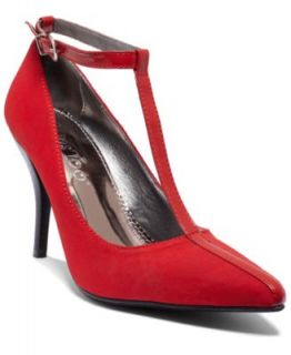 Calvin Klein Womens Brystal Ankle Strap Pumps   Shoes