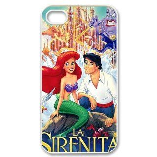Personalized Cartoon The Little Mermaid Protective Snap on Cover Case for iPhone 4/4S TLM161 Cell Phones & Accessories