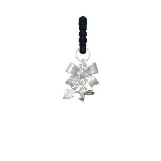 Mini Silver Hummingbird Silver Emma Bow Phone Candy Charm Cell Phones & Accessories