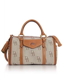 Dooney & Bourke Handbag, Signature Jacquard Barrel Pocket Satchel   Handbags & Accessories