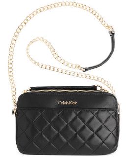 Calvin Klein Quilted Leather Convertible Crossbody   Handbags & Accessories