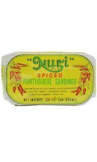 Nuri Spiced Portuguese Sardines 3.16 Oz.  Sardines Seafood  Grocery & Gourmet Food