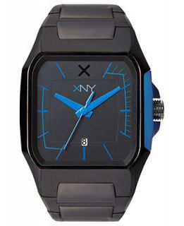 XNY Watch, Mens Tailored Streetwear Black Ion Finish Stainless Steel Bracelet 40mm BV8015X1   Watches   Jewelry & Watches