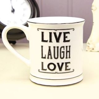 live laugh love mug by lisa angel homeware and gifts
