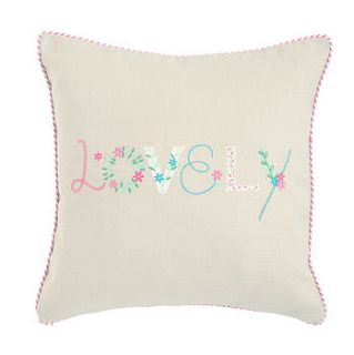 'lovely' floral cushion by retreat home