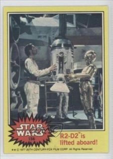 R2 D2 is lifted aboard (Trading Card) 1977 Star Wars #156 Entertainment Collectibles