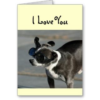 I Love you chihuahua greeting card