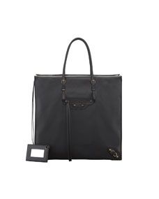 Balenciaga Papier Neo Zip Tote Bag, Black