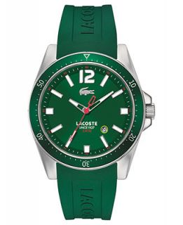 Lacoste Watch, Mens Seattle Green Rubber Strap 44mm 2010663   Watches   Jewelry & Watches