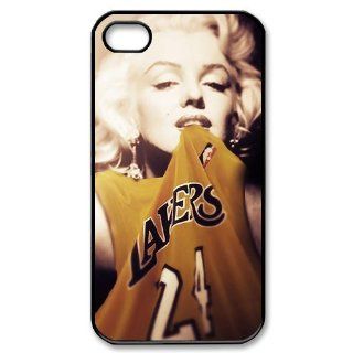 Marilyn Monroe Los Angeles Lakers Case for Iphone 4/4s Petercustomshop IPhone 4 PC01834 Cell Phones & Accessories