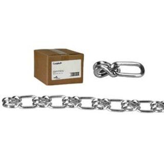ASC MC1202042 Low Carbon Steel Lock Link Single Loop Chain, Galvanized, #2 Trade, 0.09" Diameter x 200' Length, 155 lbs Working Load Limit