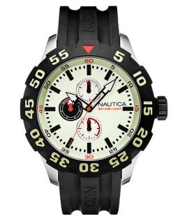 Nautica Watch, Mens Black Resin Strap N16509G   Watches   Jewelry & Watches