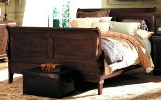 Kincaid Chateau Royale Solid Wood King Sleigh Bed in Antique Brown 53 152AP   Bedroom Furniture Sets
