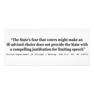 Police Dept of Chicago v Mosley 408 US 92 96 1972 Invitation