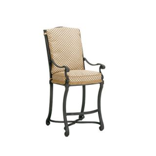 Villa Stationary Barstool with Cushions