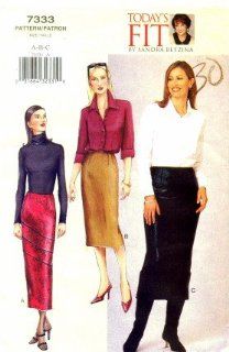 Vogue 7333 Sewing Pattern Misses Sandra Betzina Close Fitting Skirt Waist 26 1/2   30 1/2