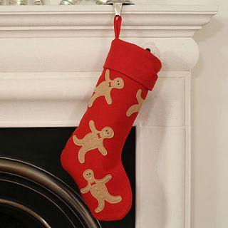 gingerbreadman christmas stocking by little ella james
