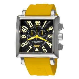 Stuhrling Original Men's 149BX2.3316G1 Manchester Sport Chrono Swiss Quartz Chronograph Date Yellow Watch Watches