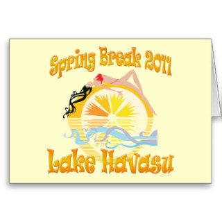 Spring Break Lake Havasu Arizona  2011 Greeting Card