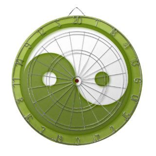 Ying Yang Green Design 2 Dart Board