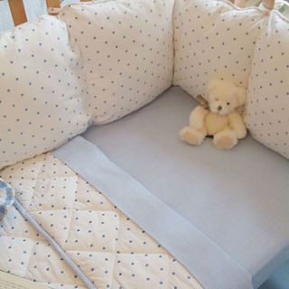 dotty cot bumper by babou