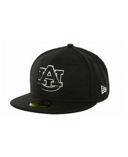 New Era Auburn Tigers Black on Black with White 59FIFTY Cap   Sports Fan Shop By Lids   Men